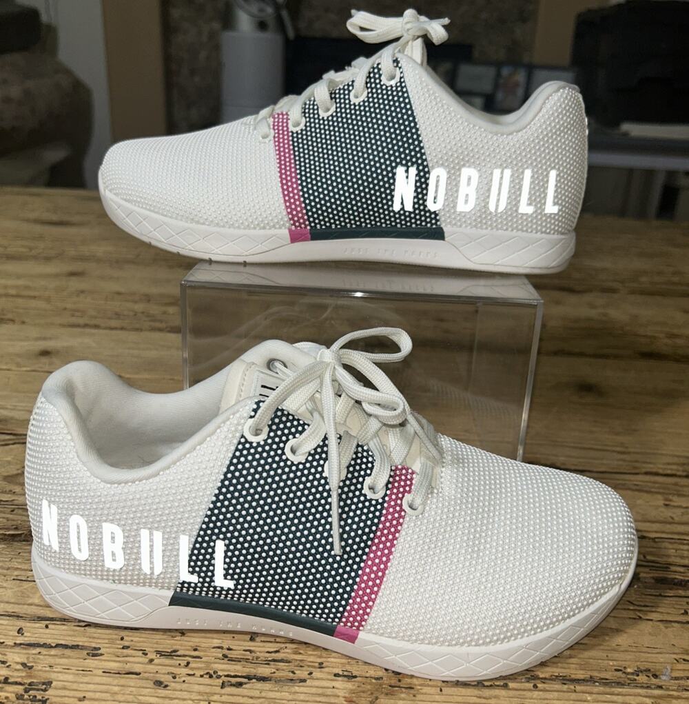 Nobull Men’s/Womens Size 9.5/11 White Colorblock Outwork CrossFit Sneakers